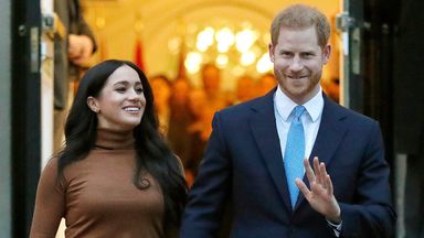 The Duke and Duchess of Sussex in London in January 2020. Pic: AP                                                                                                                                                                                                                                    